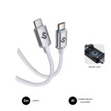 SUBBLIM - CABLE OPTIMUS 60W C-C 2m WHITE
