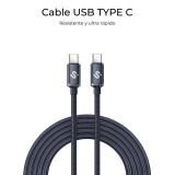 SUBBLIM - CABLE OPTIMUS 60W C-C 2m BLACK