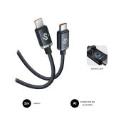 SUBBLIM - CABLE OPTIMUS 60W C-C 2m BLACK
