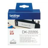 Brother - DK-22205 cinta para impresora de etiquetas Negro sobre blanco