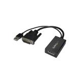 StarTech.com - Adaptador DVI a DisplayPort Alimentado por USB - Conversor DVI a DisplayPort - Convertidor DVI-D a DP - 1920x1200