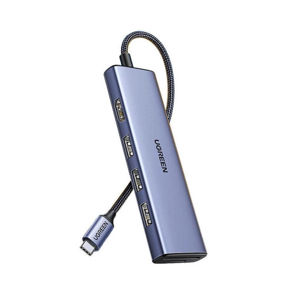 Ugreen - 20956A hub de interfaz USB Tipo C 5000 Mbit/s Plata