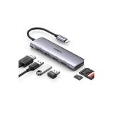 Ugreen - 20956A hub de interfaz USB Tipo C 5000 Mbit/s Plata