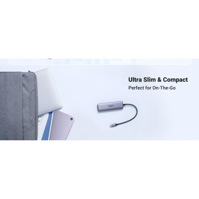 Ugreen - 20956A hub de interfaz USB Tipo C 5000 Mbit/s Plata