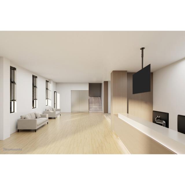 Neomounts - CL35-340BL12 Soporte de techo para monitor/TV 23-42" - alt. 106-156 cm