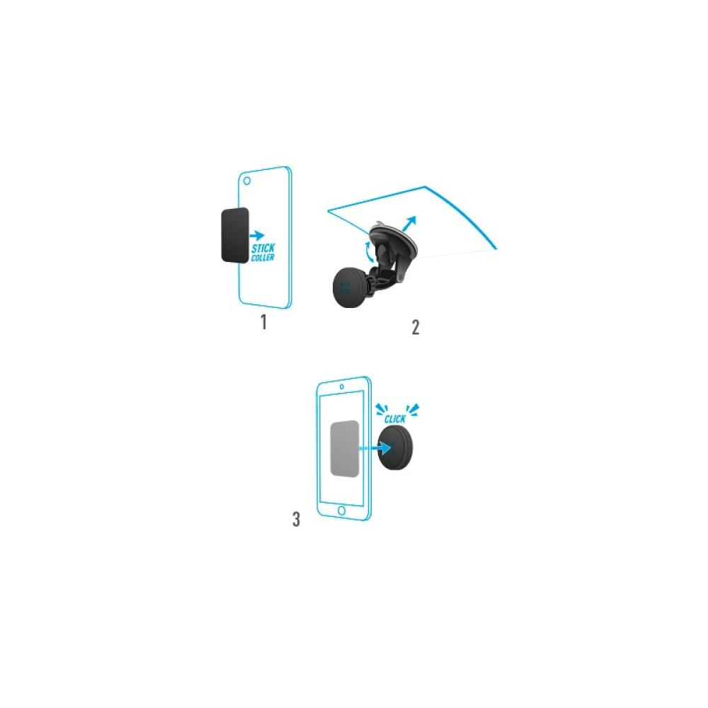 Mobilis - 044006 soporte Soporte pasivo Teléfono móvil/smartphone, Navegante Negro