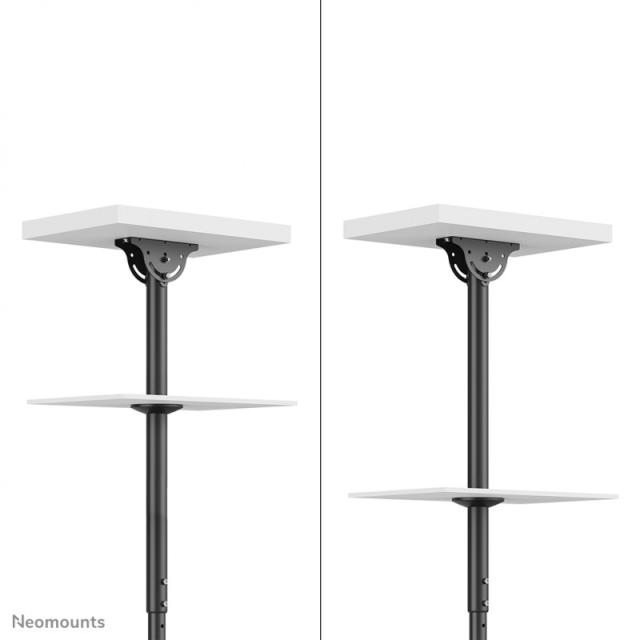 Neomounts - CL35-440BL16L Soporte de techo para monitor/TV 37-70" - alt. 106-156 cm