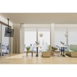 Neomounts - CL35-440BL16L Soporte de techo para monitor/TV 37-70" - alt. 106-156 cm