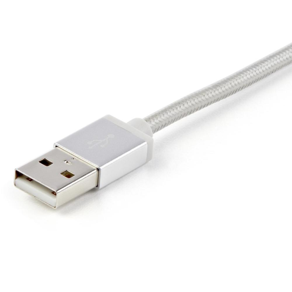 StarTech.com - Cable Trenzado de 1m USB a Lightning USB-C y Micro USB - Cable Cargador para Teléfono Móvil iPhone iPad Tablet