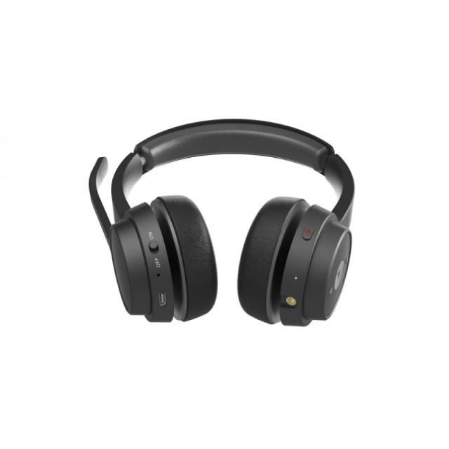 Conceptronic - POLONA04B auricular y casco Auriculares Inalámbrico y alámbrico Diadema Llamadas/Música USB Tipo C Bluetooth Negr