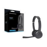 Conceptronic - POLONA04B auricular y casco Auriculares Inalámbrico y alámbrico Diadema Llamadas/Música USB Tipo C Bluetooth Negr
