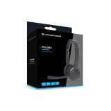 Conceptronic - POLONA04B auricular y casco Auriculares Inalámbrico y alámbrico Diadema Llamadas/Música USB Tipo C Bluetooth Negr