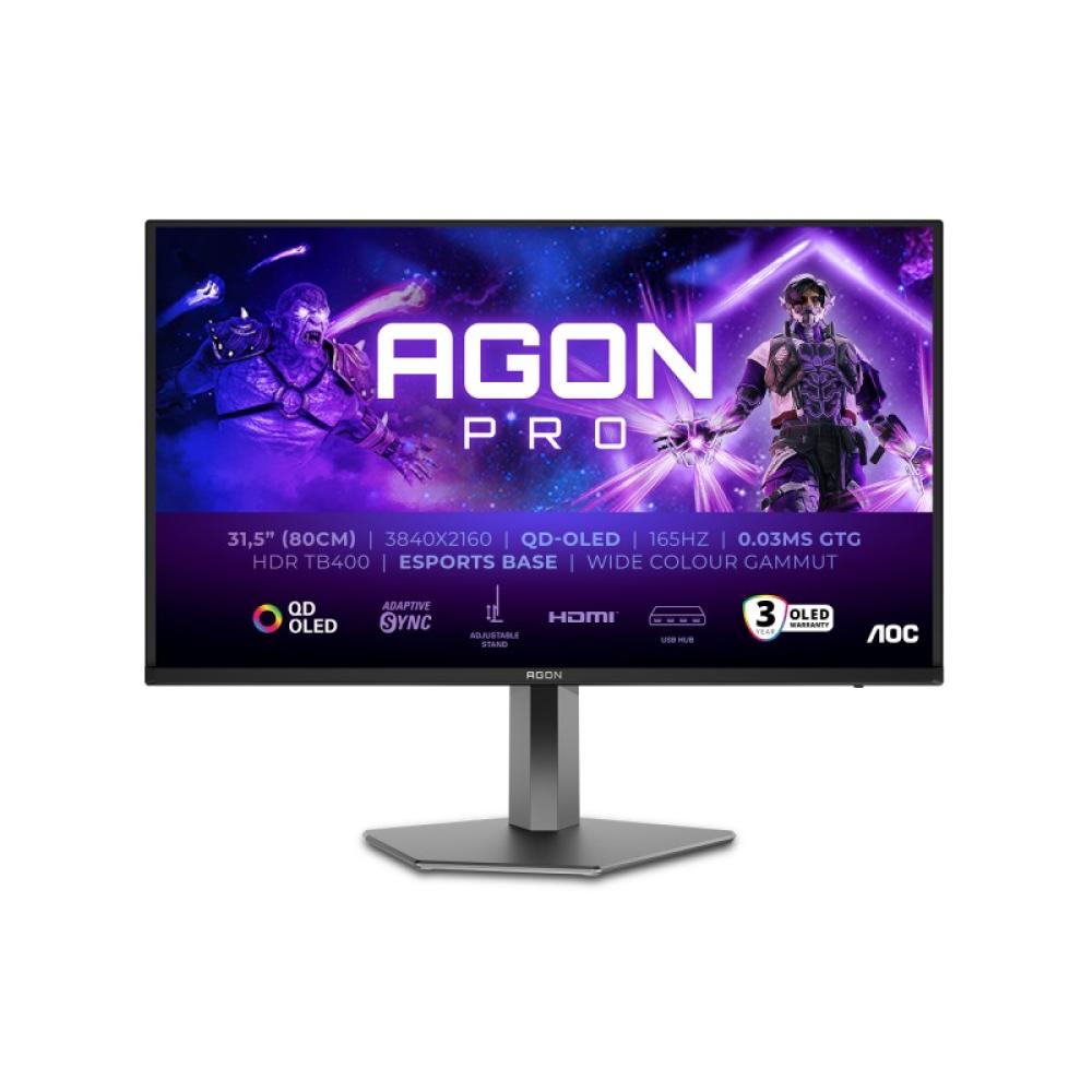 AOC - AGON PRO AG326UD pantalla para PC 80 cm (31.5") 3840 x 2160 Pixeles 4K Ultra HD QD-OLED Negro