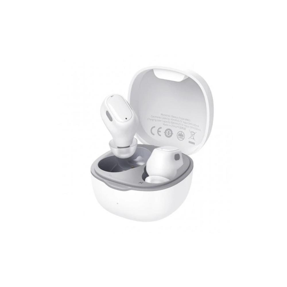 Baseus - WM01 Auriculares Inalámbrico Dentro de oído Llamadas/Música USB Tipo C Bluetooth Blanco