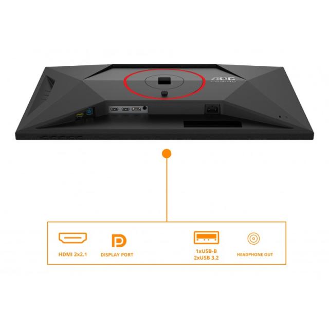 AOC - G4 U27G4R pantalla para PC 68,6 cm (27") 3840 x 2160 Pixeles 4K Ultra HD LED Negro, Rojo