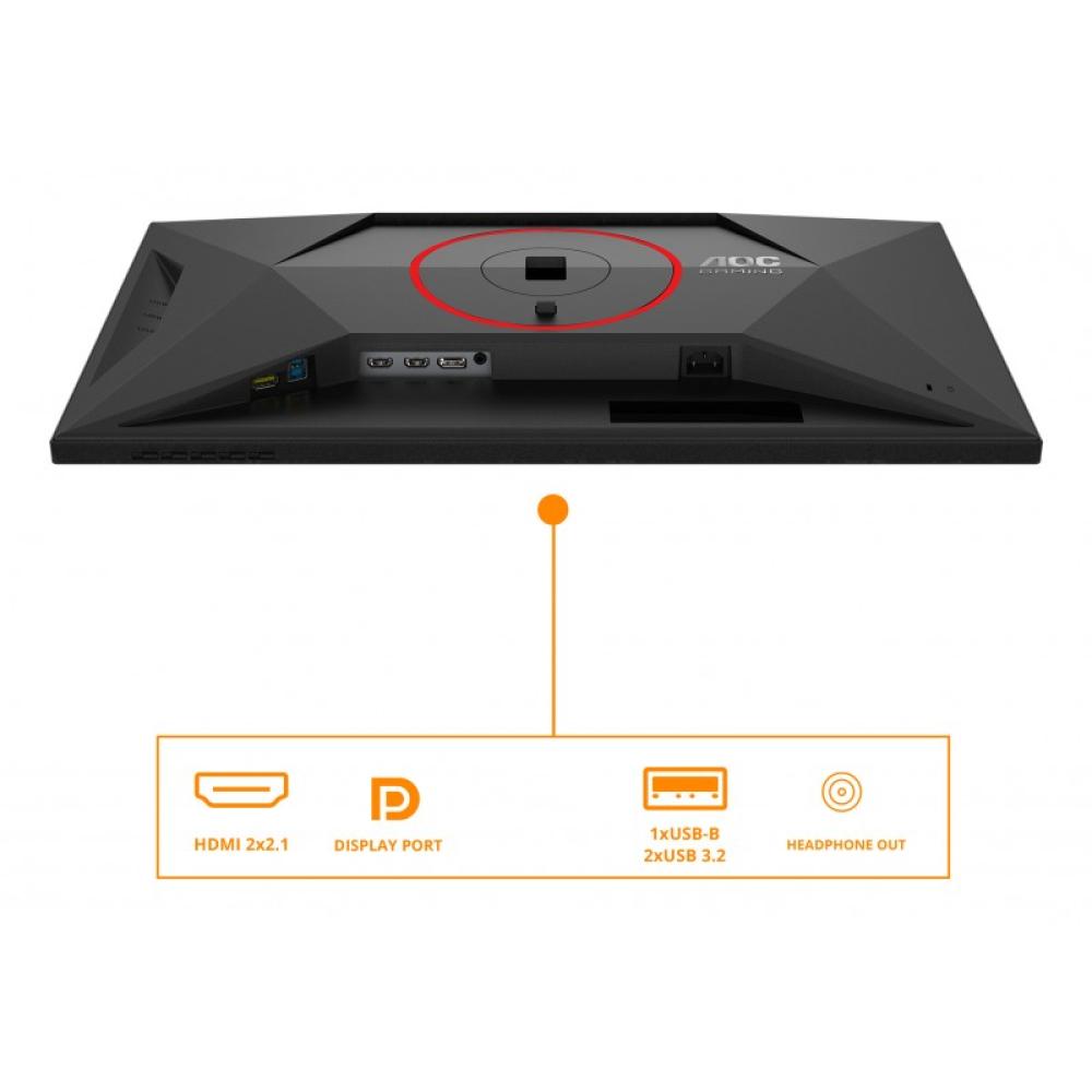 AOC - G4 U27G4R pantalla para PC 68,6 cm (27") 3840 x 2160 Pixeles 4K Ultra HD LED Negro, Rojo