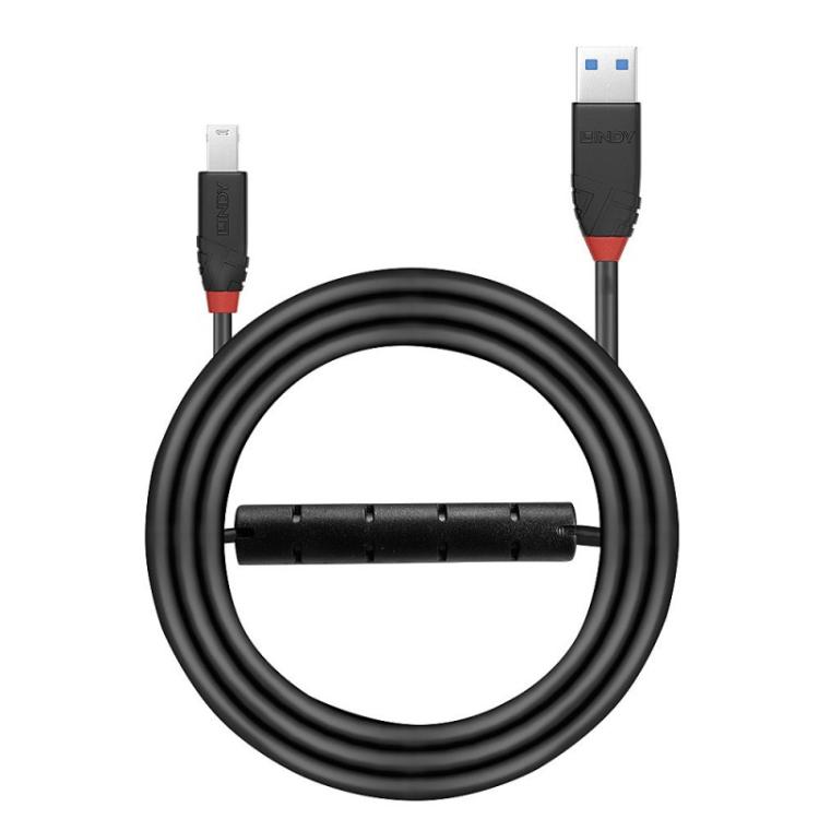 Lindy - 43227 cable USB USB 3.2 Gen 1 (3.1 Gen 1) 10 m USB A USB B Negro