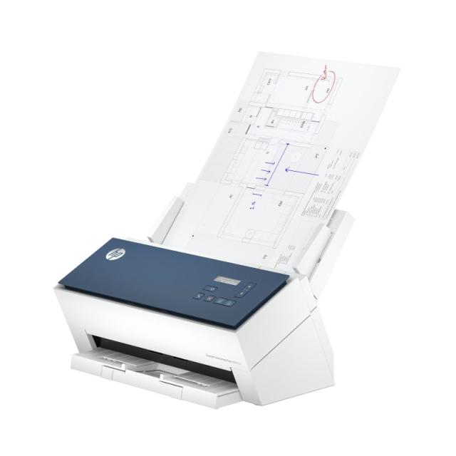 HP - ScanJet Enterprise Flow 9000 s1 Escáner alimentado con hojas 600 x 600 DPI A3 Azul, Blanco