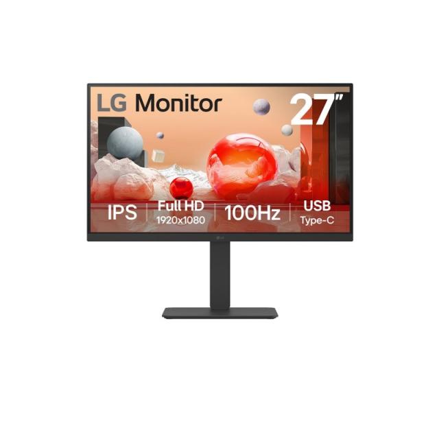 LG - 27BA650-B pantalla para PC 68,6 cm (27") 1920 x 1080 Pixeles Full HD LCD Negro