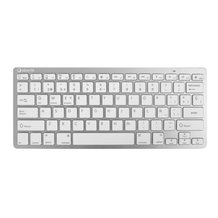SilverHT - Teclado Inalámbrico Colors Edition - Blanco
