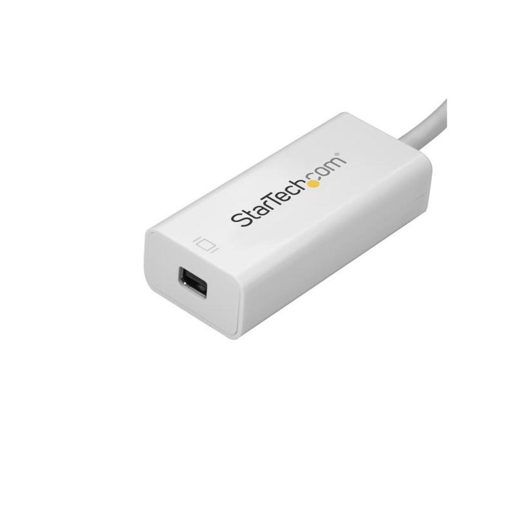 StarTech.com - Adaptador USB C a Mini DisplayPort - 4K 60Hz - Blanco - Adaptador USB 3.1 Tipo C a Mini DP - Versión Mejorada es