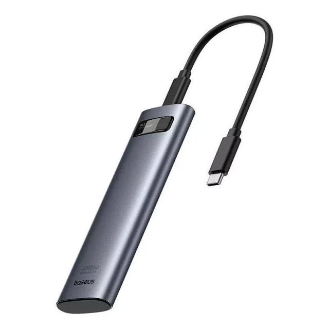 Baseus - B00760600811-01 caja para disco duro externo Caja externa para unidad de estado sólido (SSD) Gris M.2