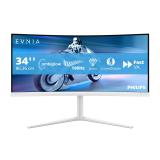 Philips - Evnia 5000 34M2C5501A/00 pantalla para PC 86,4 cm (34") 3440 x 1440 Pixeles Wide Quad HD LCD Blanco