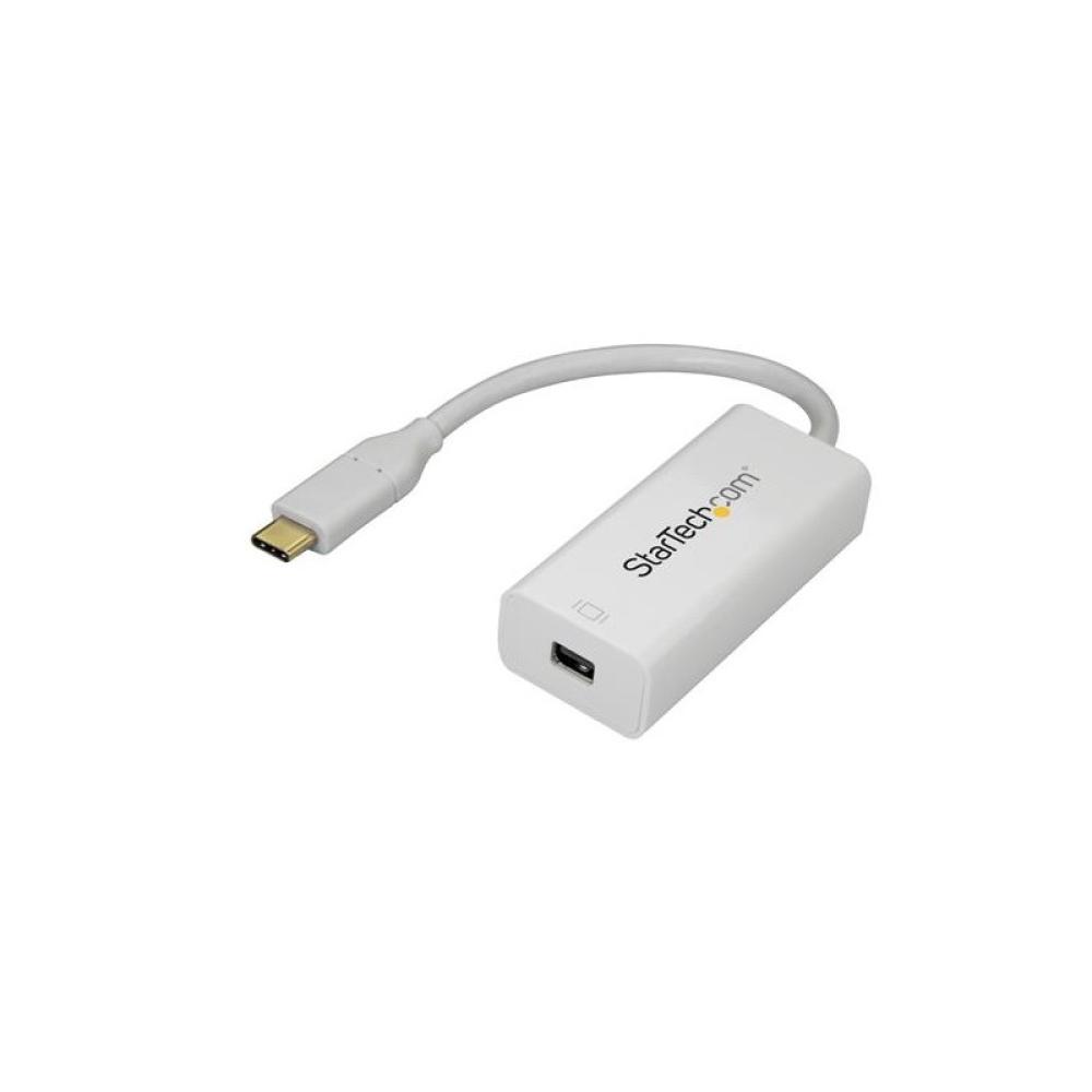 StarTech.com - Adaptador USB C a Mini DisplayPort - 4K 60Hz - Blanco - Adaptador USB 3.1 Tipo C a Mini DP - Versión Mejorada es