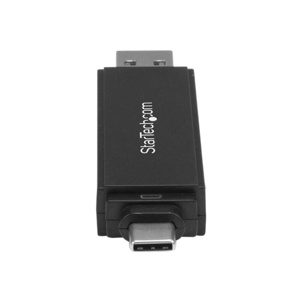 StarTech.com - Lector Grabador USB 3.0 USB-C Tipo C y USB-A de Tarjetas de Memoria Flash SD Micro SD Alimentado por USB