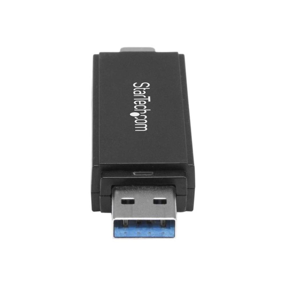 StarTech.com - Lector Grabador USB 3.0 USB-C Tipo C y USB-A de Tarjetas de Memoria Flash SD Micro SD Alimentado por USB