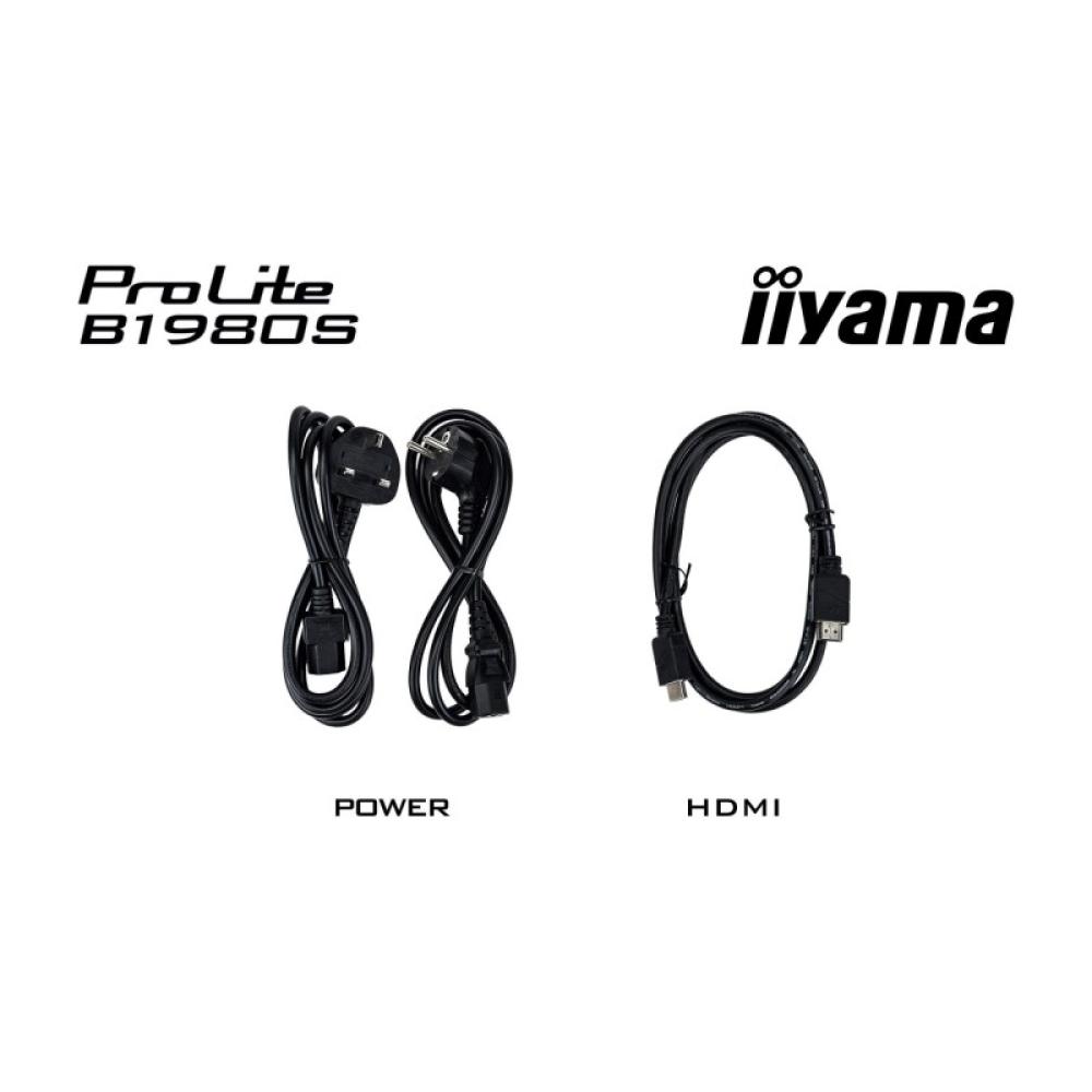 iiyama - ProLite B1980S-B1 pantalla para PC 48,3 cm (19") 1280 x 1024 Pixeles VGA LED Negro