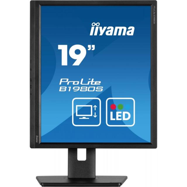 iiyama - ProLite B1980S-B1 pantalla para PC 48,3 cm (19") 1280 x 1024 Pixeles VGA LED Negro