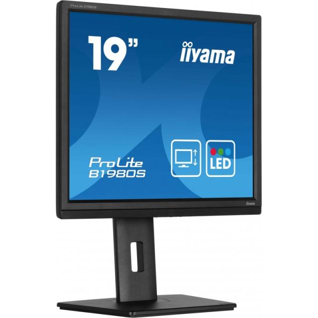 iiyama - ProLite B1980S-B1 pantalla para PC 48,3 cm (19") 1280 x 1024 Pixeles VGA LED Negro