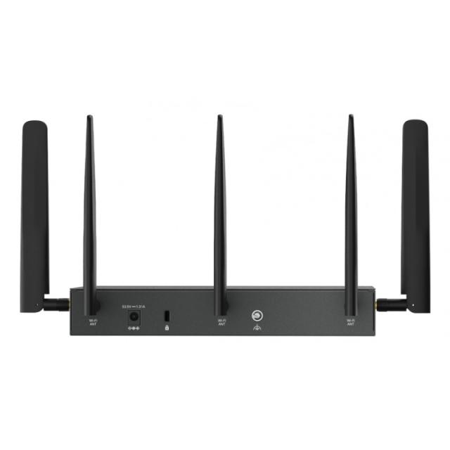 TP-Link - ER706WP-4G router inalámbrico Gigabit Ethernet Doble banda (2,4 GHz / 5 GHz) Negro