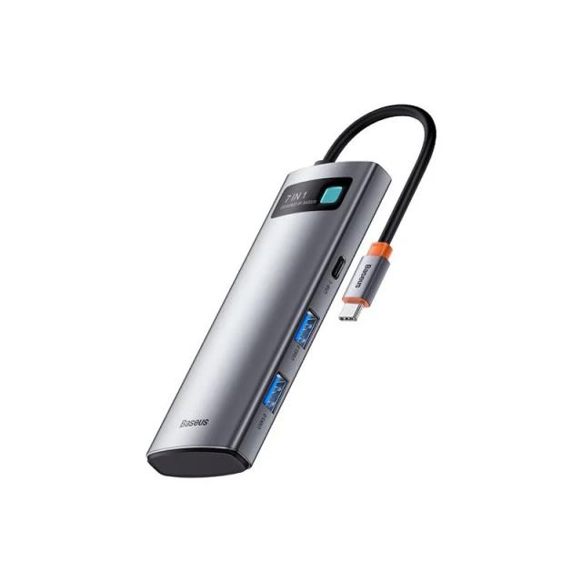 Baseus - Metal Gleam USB Tipo C 5000 Mbit/s Gris