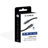 SUBBLIM - CABLE HIGH 240w C-C USB4.0 8K 1,5m