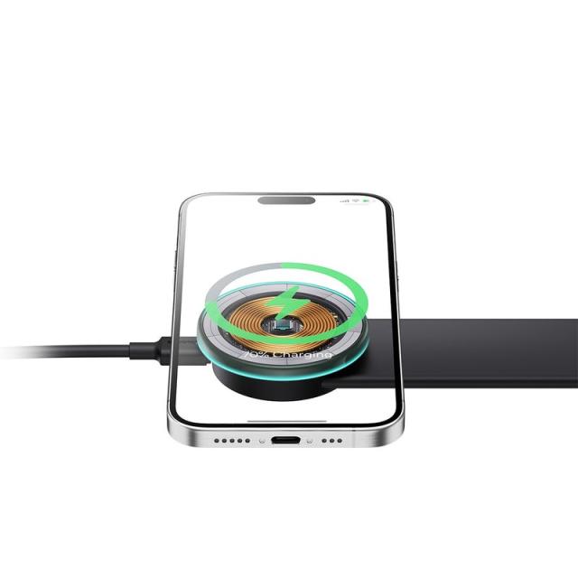 Baseus - C02 Pro Smartphone Negro Cargador inalámbrico Carga rápida Auto, Interior