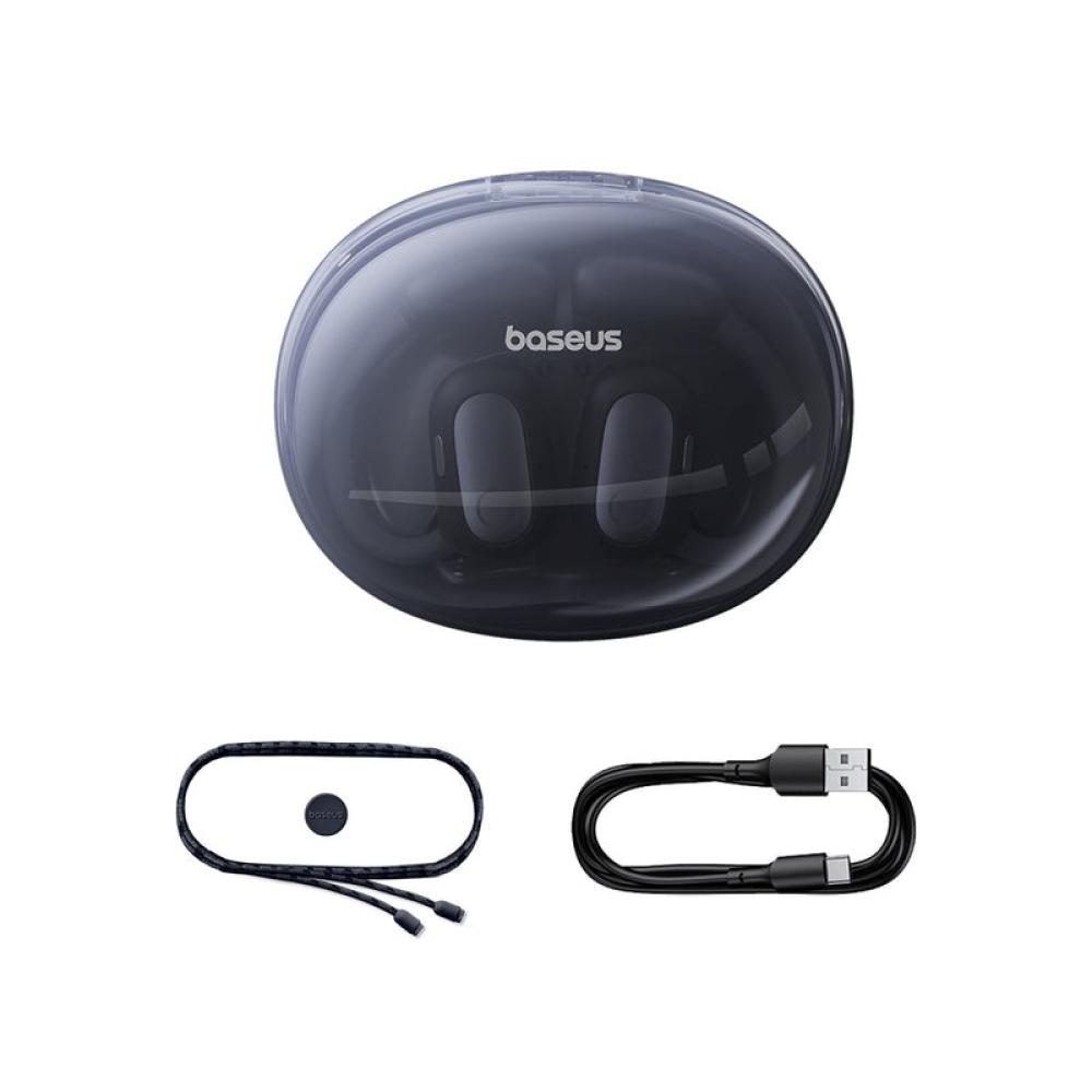 Baseus - Eli Sport 1 Auriculares Inalámbrico gancho de oreja Llamadas/Música USB Tipo C Bluetooth Negro