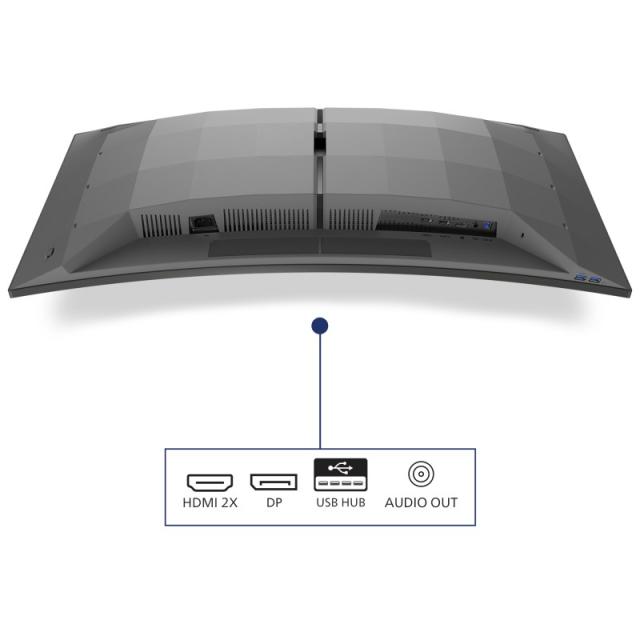 Philips - Evnia 34M2C6500/00 pantalla para PC 86,4 cm (34") 3440 x 1440 Pixeles Wide Quad HD QD-OLED Gris