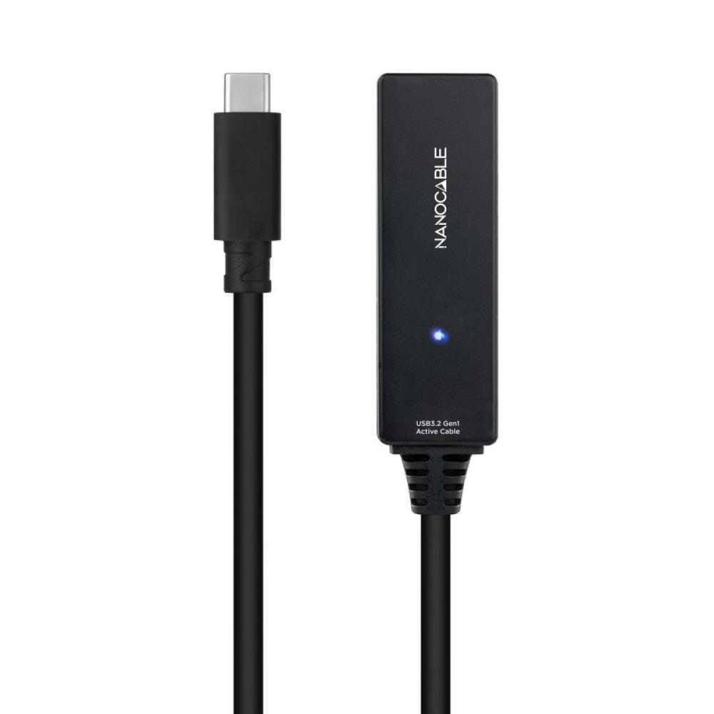 Nanocable - 10.01.1311 cable USB USB 3.2 Gen 1 (3.1 Gen 1) 5 m USB C Negro
