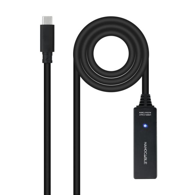 Nanocable - 10.01.1311 cable USB USB 3.2 Gen 1 (3.1 Gen 1) 5 m USB C Negro