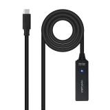 Nanocable - 10.01.1311 cable USB USB 3.2 Gen 1 (3.1 Gen 1) 5 m USB C Negro