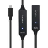 Nanocable - 10.01.1312 cable USB USB 3.2 Gen 1 (3.1 Gen 1) 10 m USB C Negro