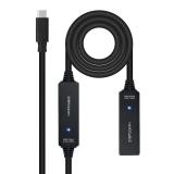 Nanocable - 10.01.1312 cable USB USB 3.2 Gen 1 (3.1 Gen 1) 10 m USB C Negro