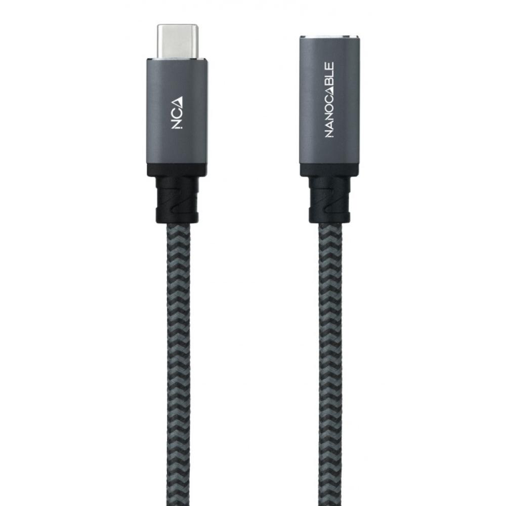 Nanocable - 10.01.4500-COMB cable USB USB 3.2 Gen 2x2 0,5 m USB C Negro