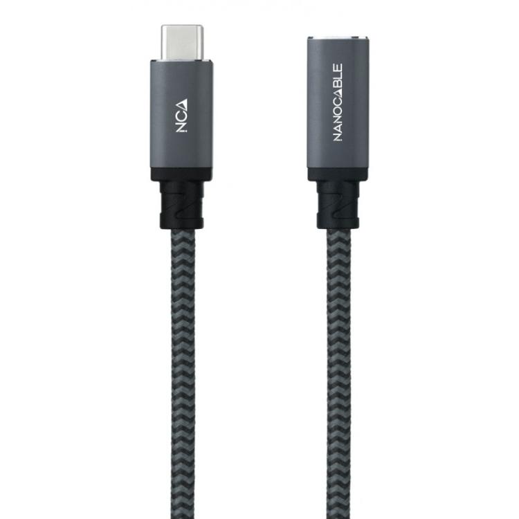 Nanocable - 10.01.4500-COMB cable USB USB 3.2 Gen 2x2 0,5 m USB C Negro