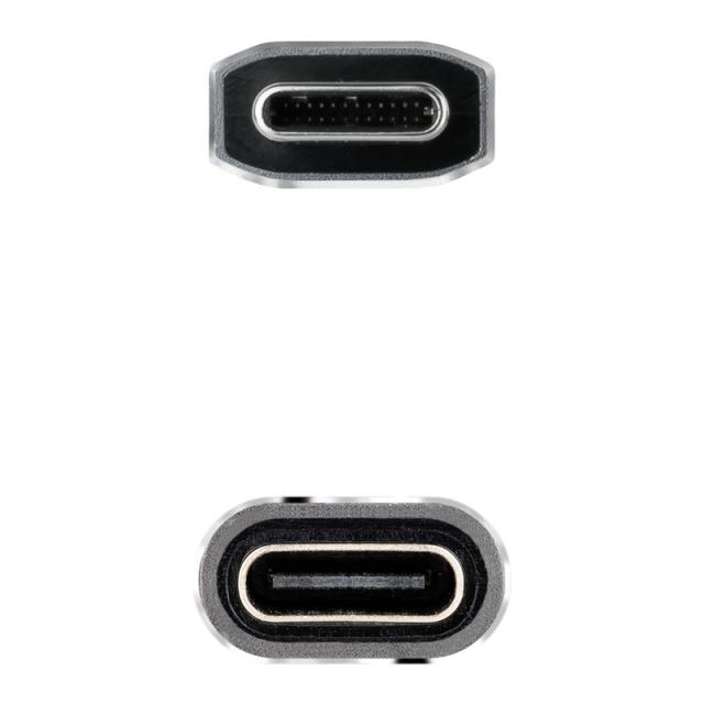 Nanocable - 10.01.4500-COMB cable USB USB 3.2 Gen 2x2 0,5 m USB C Negro