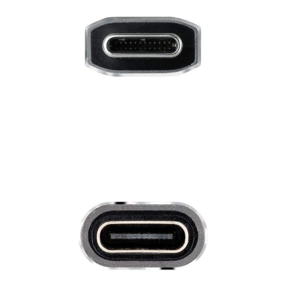 Nanocable - 10.01.4501-COMB cable USB USB 3.2 Gen 2x2 1 m USB C Negro