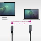 Nanocable - 10.01.4501-L150-COMB cable USB USB 3.2 Gen 2x2 1,5 m USB C Negro