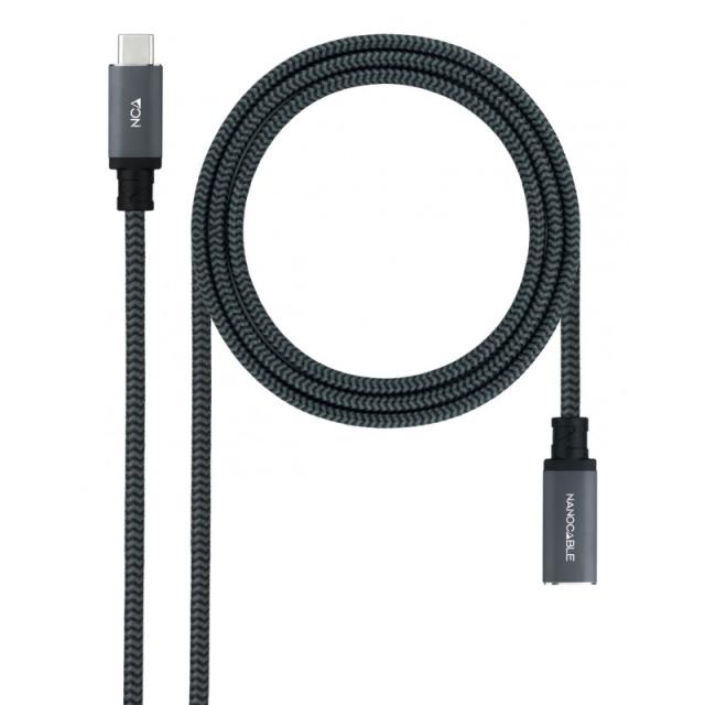 Nanocable - 10.01.4502-COMB cable USB USB 3.2 Gen 2x2 2 m USB C Negro